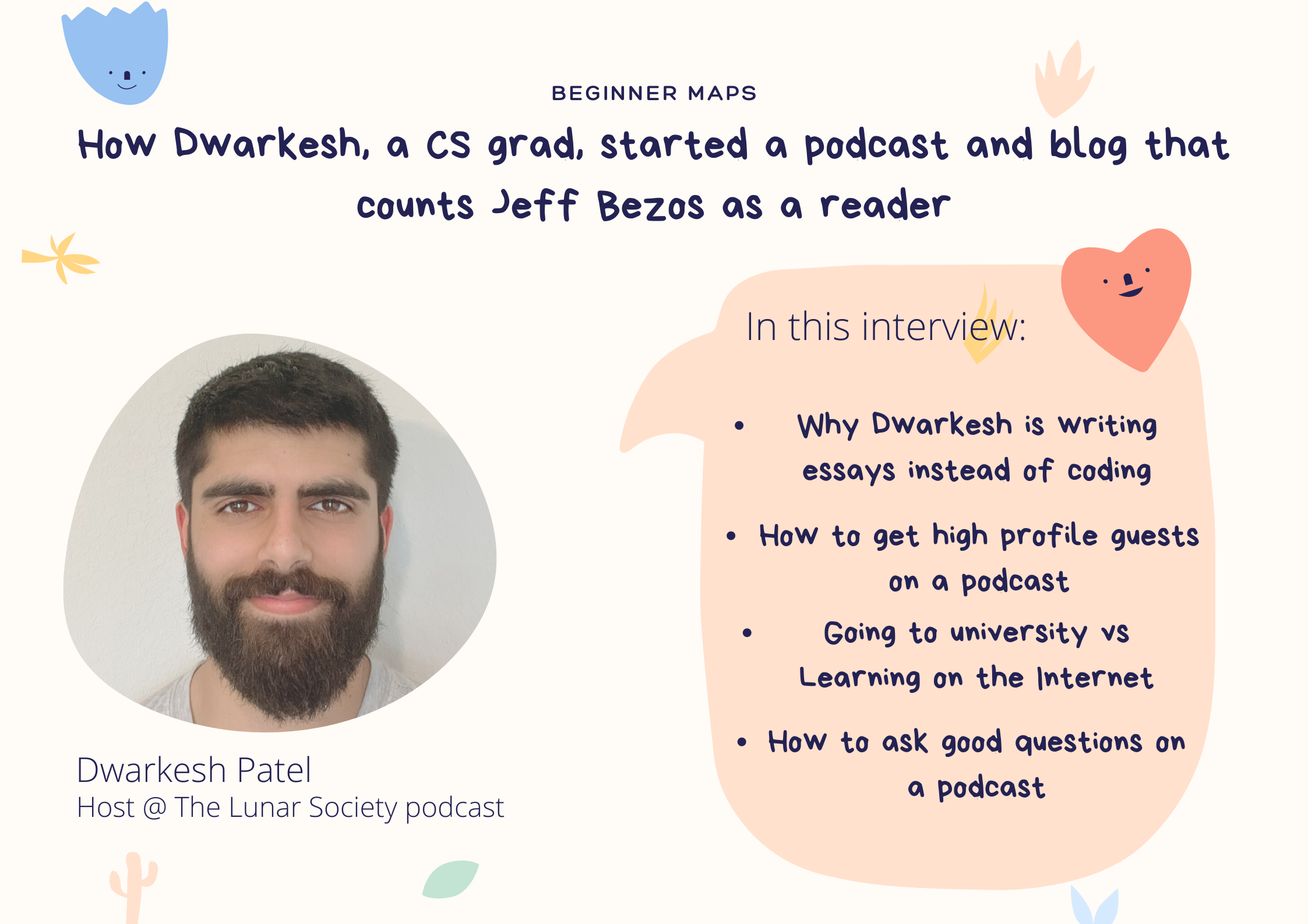 How Dwarkesh, a CS grad, started a podcast and blog that counts Jeff Bezos as a reader