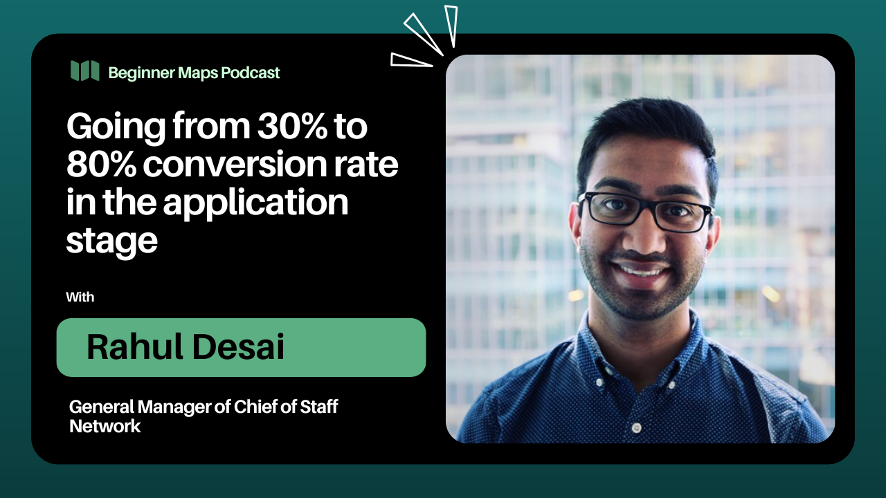 Going from 30% to 80% conversion rate in the application stage