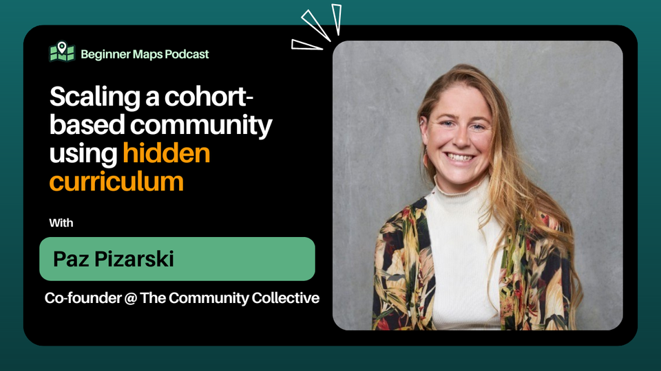 Scaling a cohort-based community using hidden curriculum